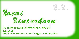 noemi winterkorn business card